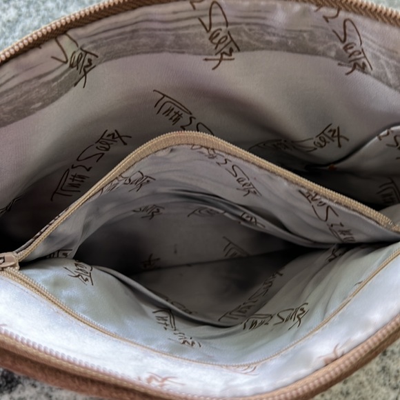 Vintage Ruth Saltz suede clutch y2k designer - Picture 7 of 10